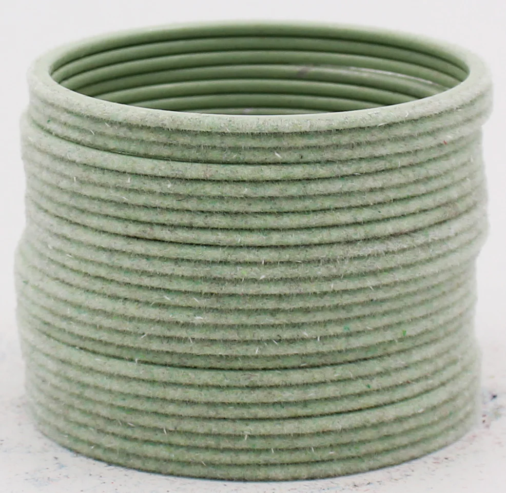 Set of 24 Plain Velvet Metal Bangles by Leshya (Plus Size) - Image 24