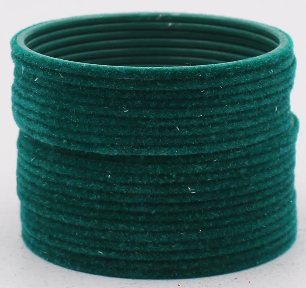 Set of 24 Plain Velvet Metal Bangles by Leshya (Plus Size) - Image 26