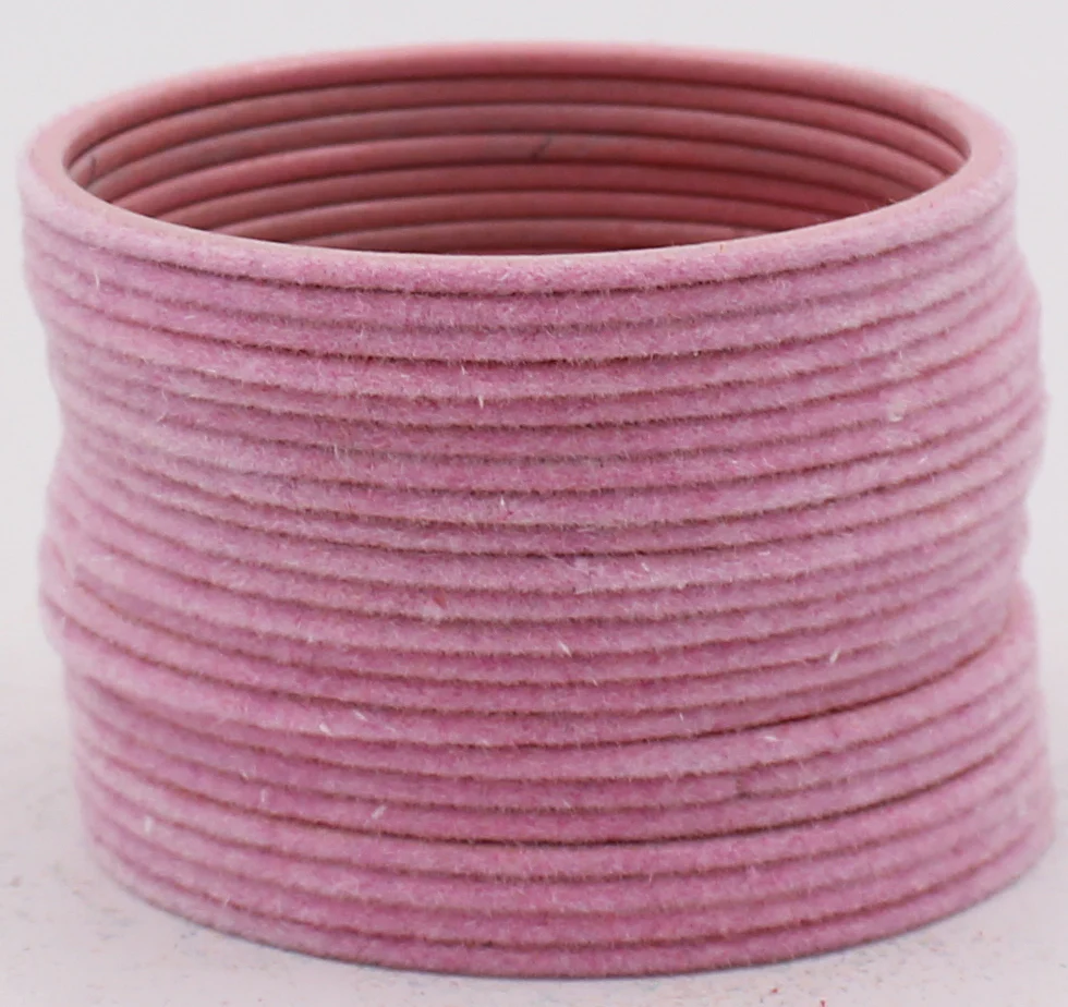 Set of 24 Plain Velvet Metal Bangles by Leshya (Plus Size) - Image 3