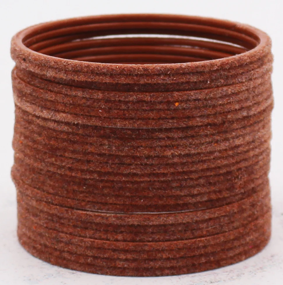 Set of 24 Plain Velvet Metal Bangles by Leshya (Plus Size) - Image 8