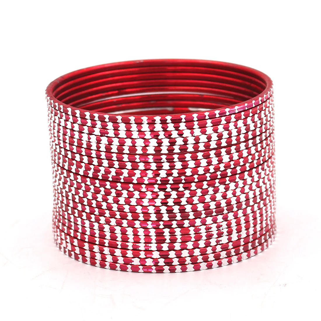 Set of 24 Shining Bangles with Cutting Design by Leshya - Image 10