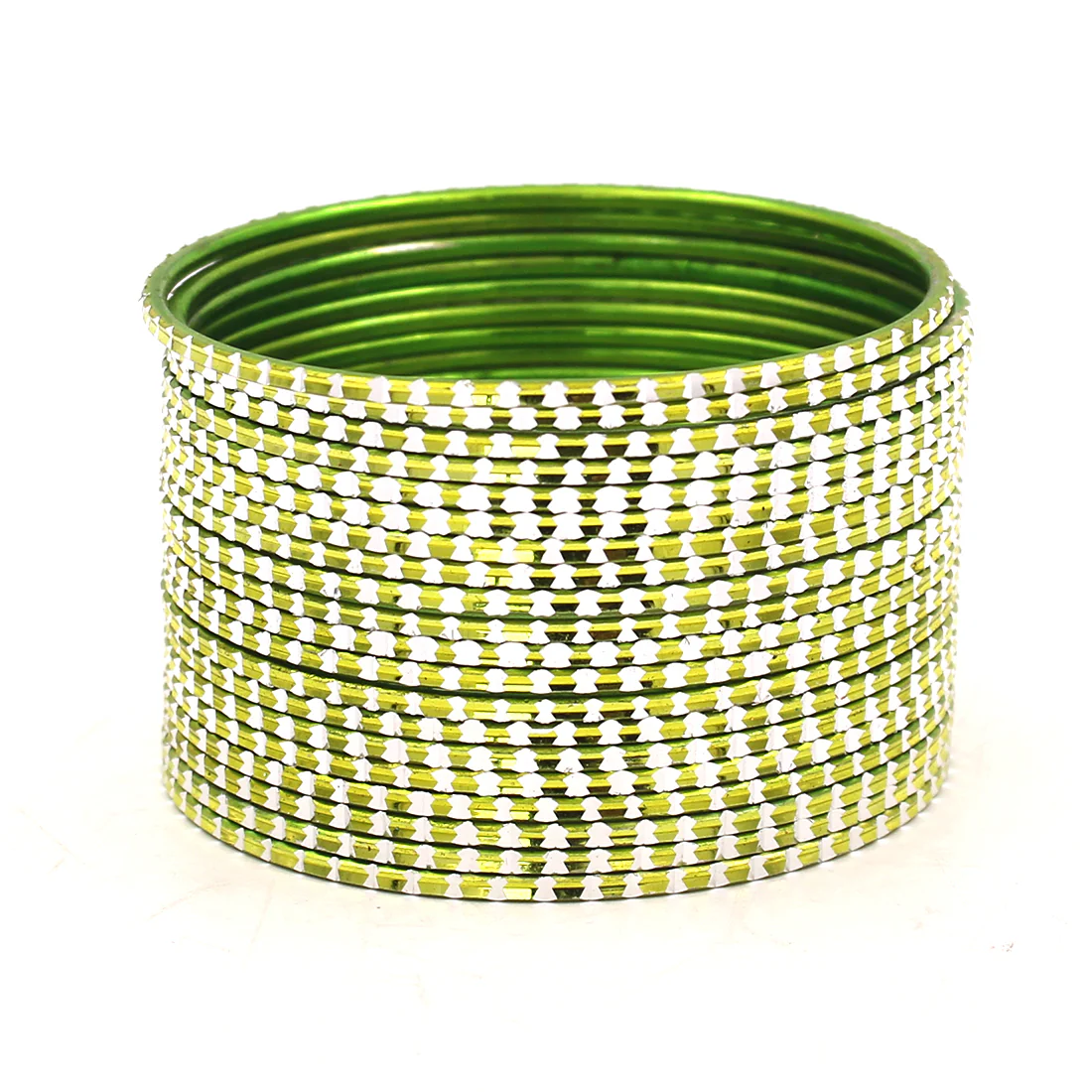 Set of 24 Shining Bangles with Cutting Design by Leshya - Image 11