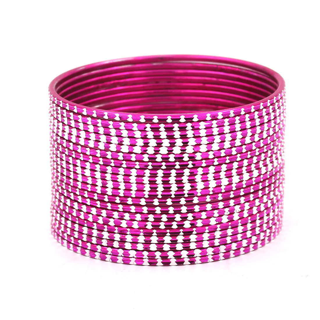 Set of 24 Shining Bangles with Cutting Design by Leshya - Image 12
