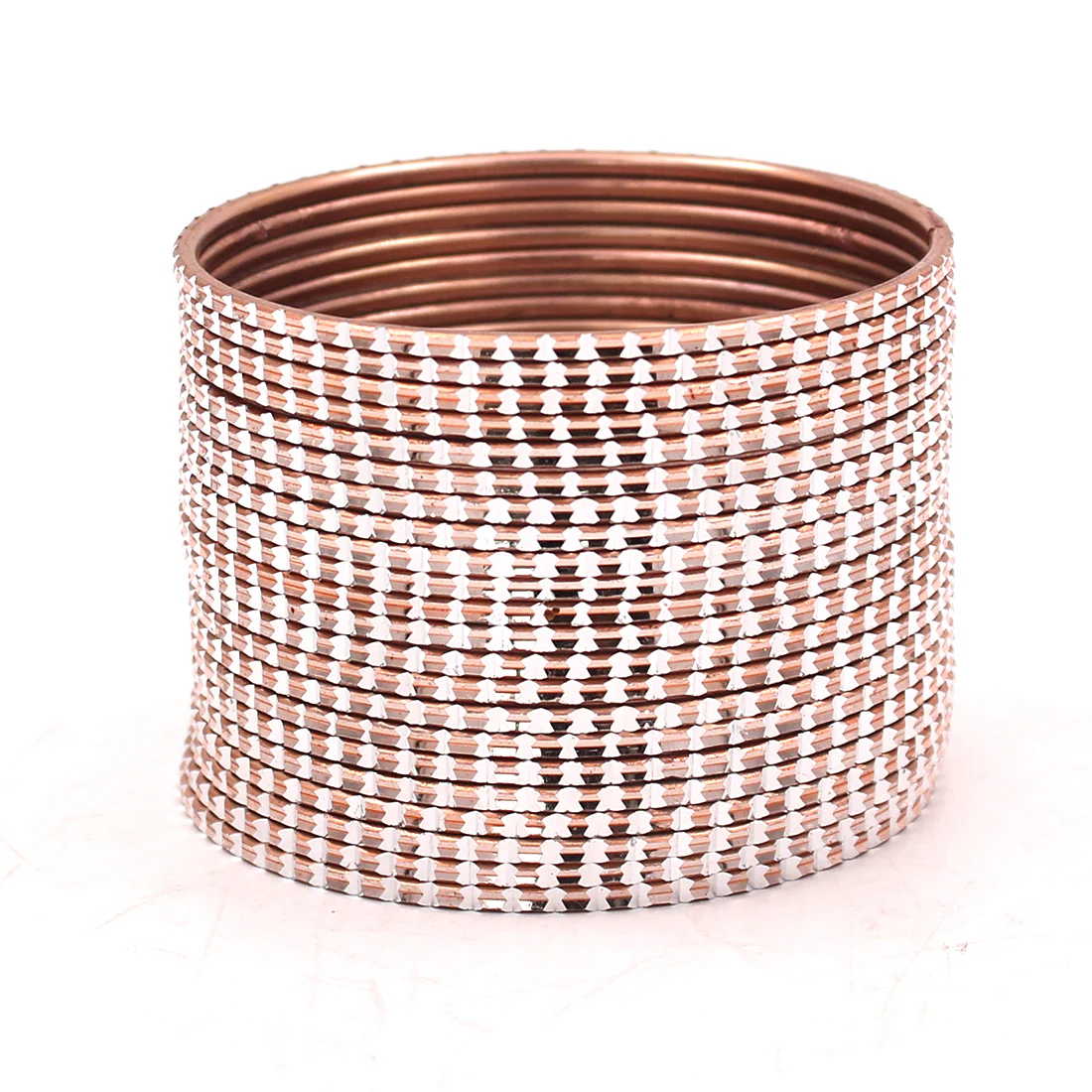 Set of 24 Shining Bangles with Cutting Design by Leshya - Image 4