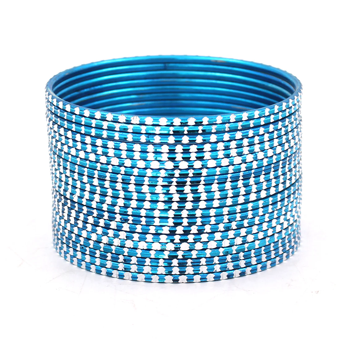 Set of 24 Shining Bangles with Cutting Design by Leshya - Image 5