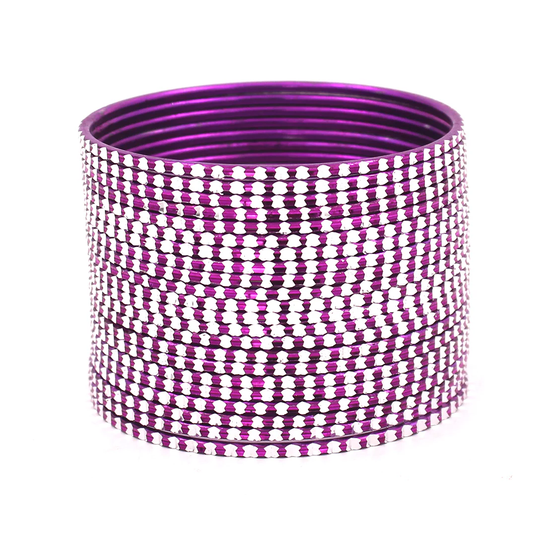 Set of 24 Shining Bangles with Cutting Design by Leshya - Image 7