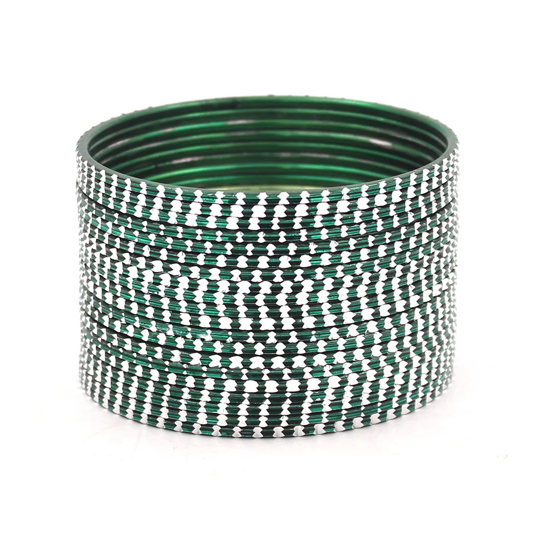 Set of 24 Shining Bangles with Cutting Design by Leshya - Image 9