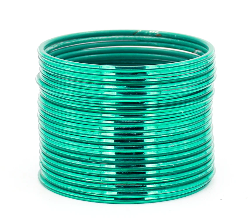 Set of 24 Shining Metal Bangles by Leshya - Image 15