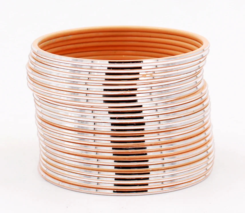 Set of 24 Shining Metal Bangles by Leshya - Image 4