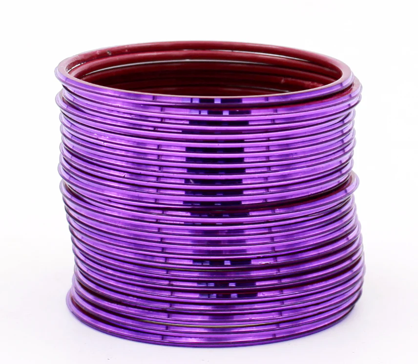 Set of 24 Shining Metal Bangles by Leshya (Plus Size) - Image 11