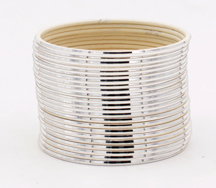 Set of 24 Shining Metal Bangles by Leshya (Plus Size) - Image 17