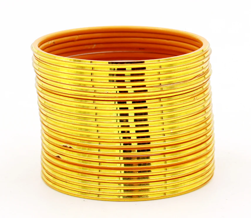 Set of 24 Shining Metal Bangles by Leshya (Plus Size) - Image 18