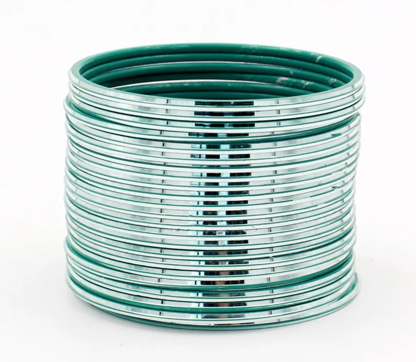 Set of 24 Shining Metal Bangles by Leshya (Plus Size) - Image 19