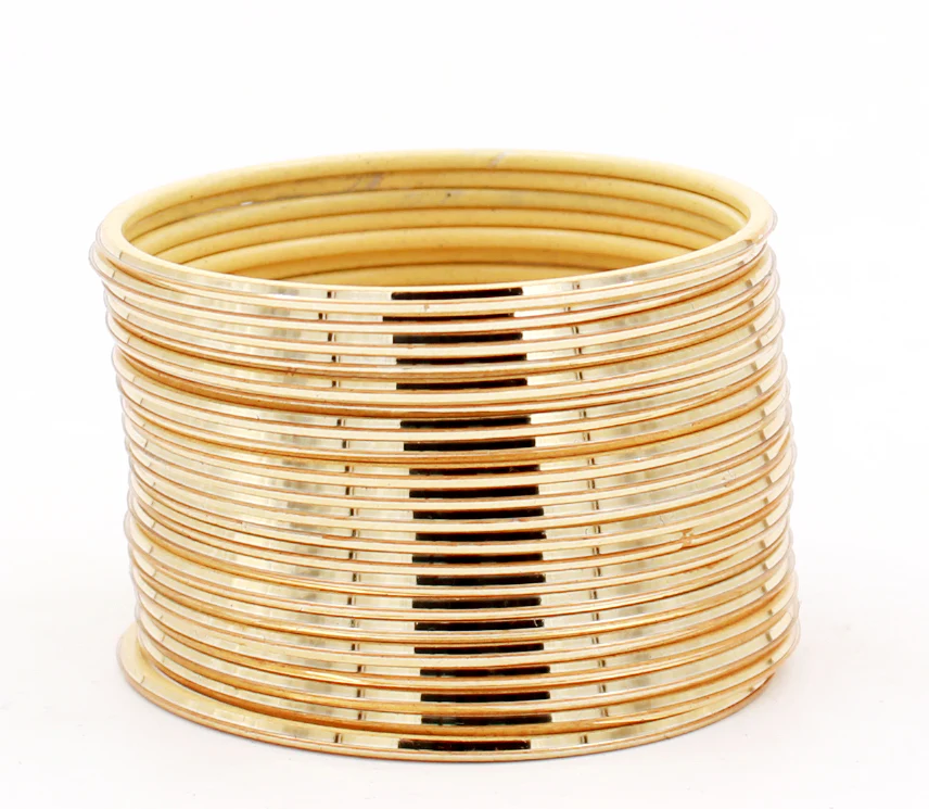 Set of 24 Shining Metal Bangles by Leshya (Plus Size) - Image 5
