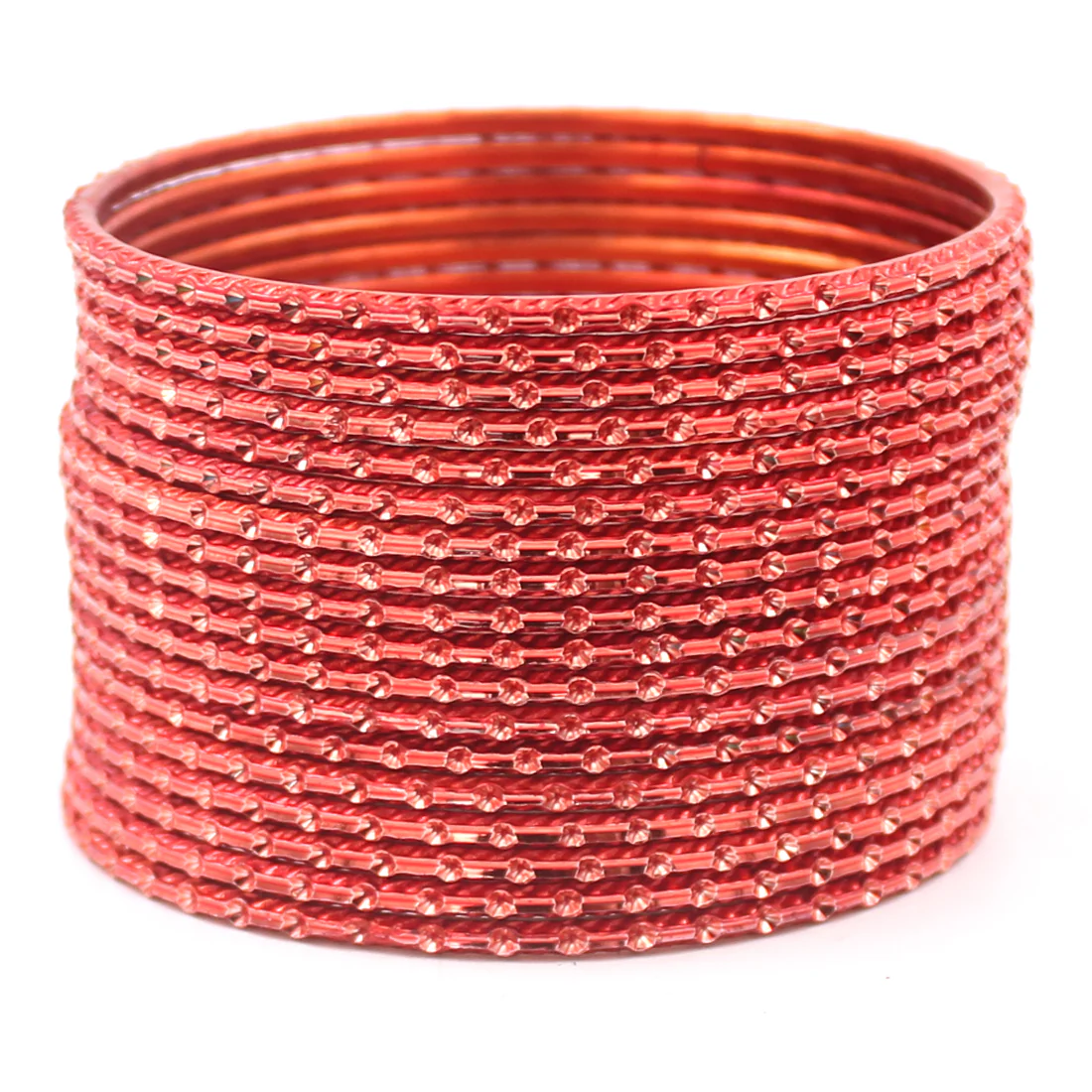 Set of 24 Shining Metal Bangles with self-dot Design by Leshya - Image 10