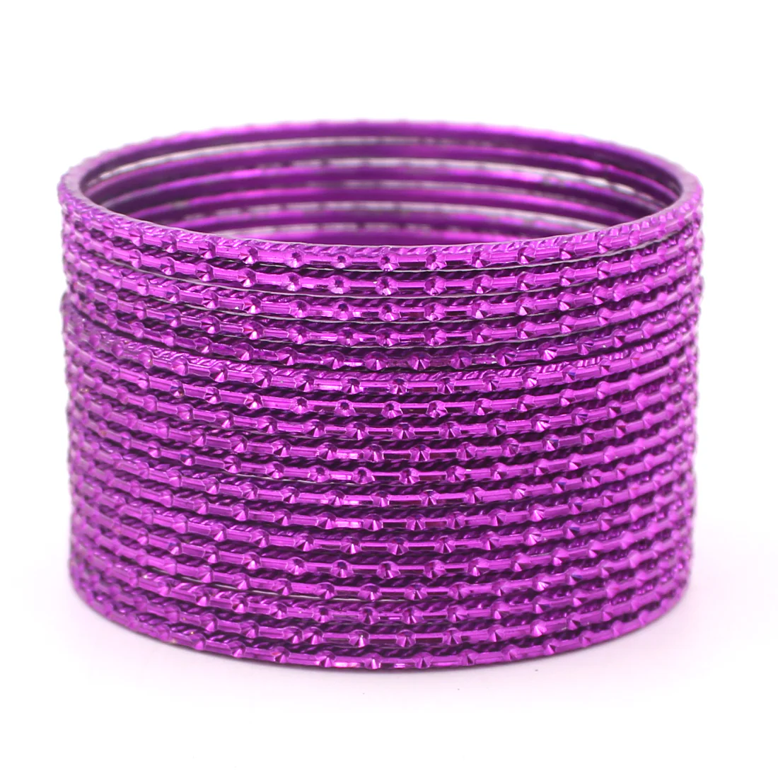 Set of 24 Shining Metal Bangles with self-dot Design by Leshya - Image 12