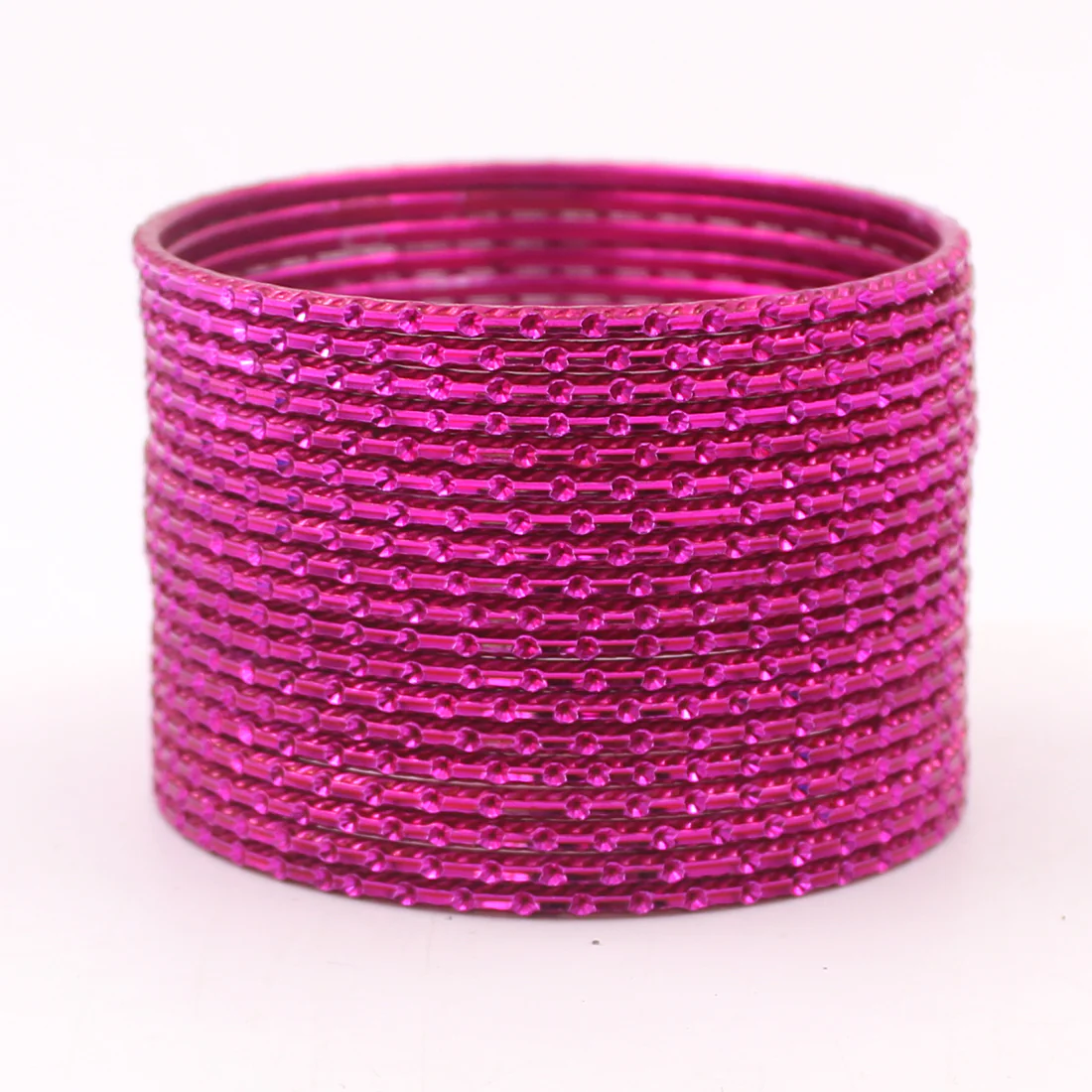 Set of 24 Shining Metal Bangles with self-dot Design by Leshya - Image 15