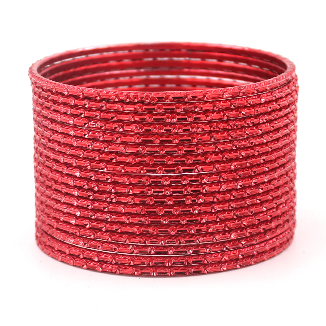 Set of 24 Shining Metal Bangles with self-dot Design by Leshya - Image 16