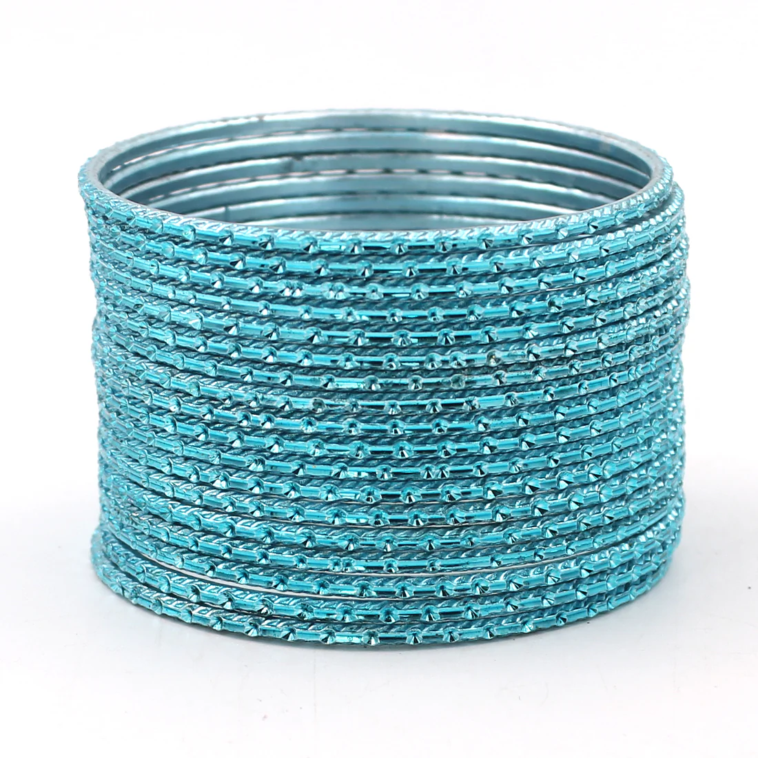 Set of 24 Shining Metal Bangles with self-dot Design by Leshya - Image 18