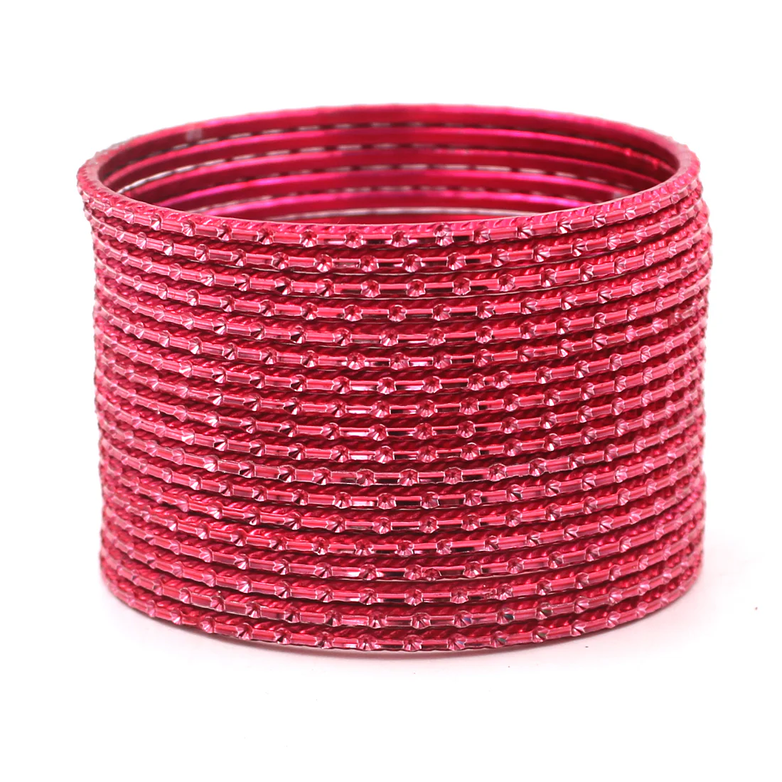 Set of 24 Shining Metal Bangles with self-dot Design by Leshya - Image 4