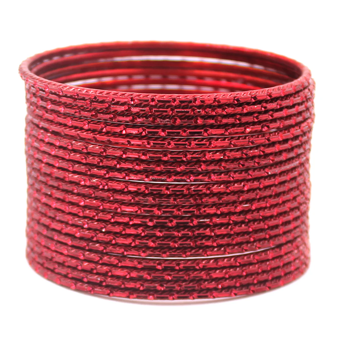 Set of 24 Shining Metal Bangles with self-dot Design by Leshya - Image 8