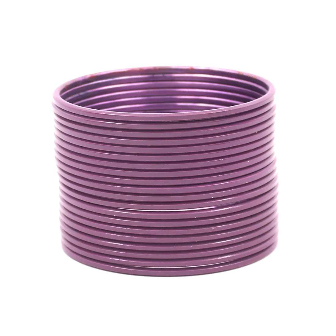 Set of 24 Solid Coloured Plain Metal Bangles by Leshya (Plus Size) - Image 15