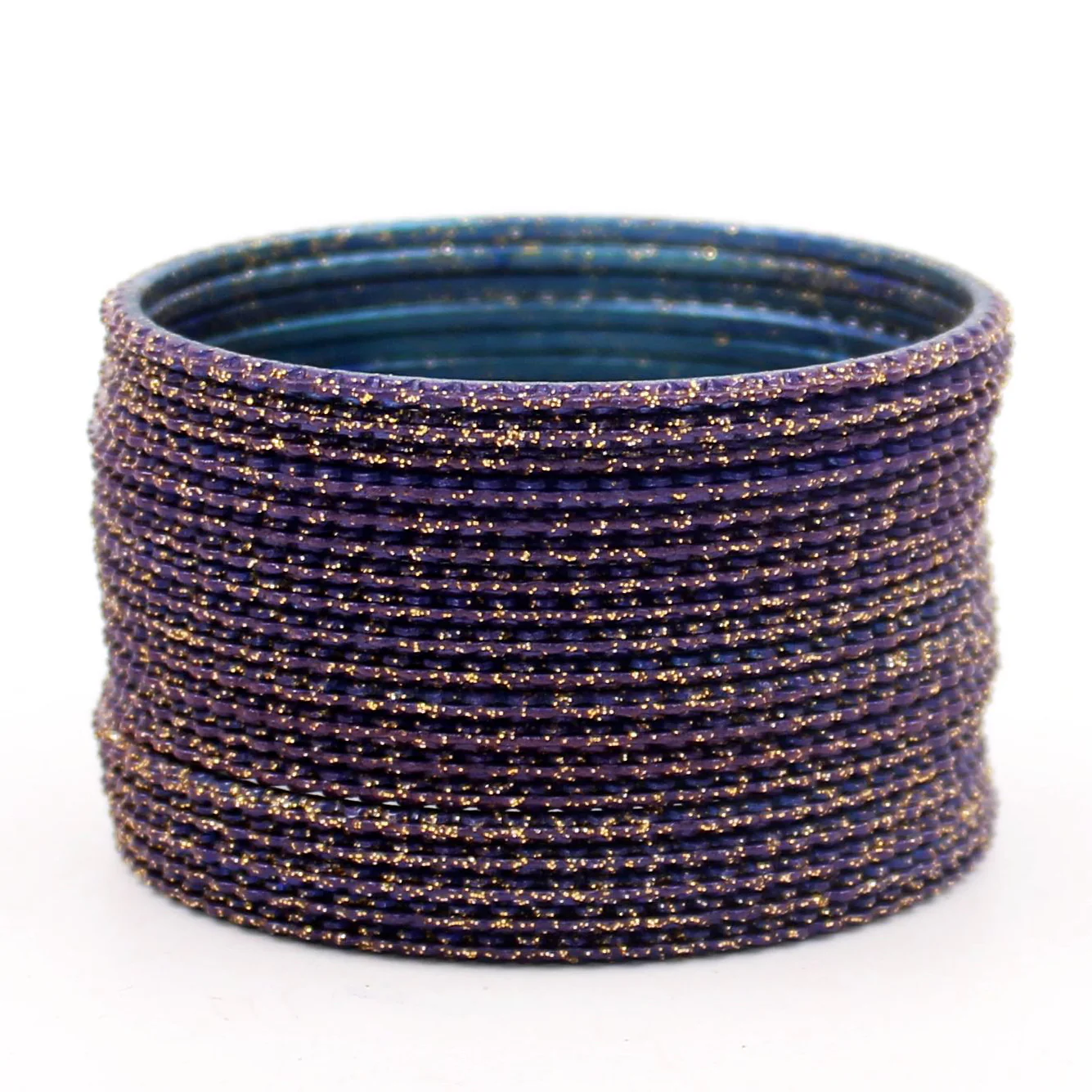 Set of 24 Zardozi Bangles with Glitter and Lehar Shape by Leshya - Image 10