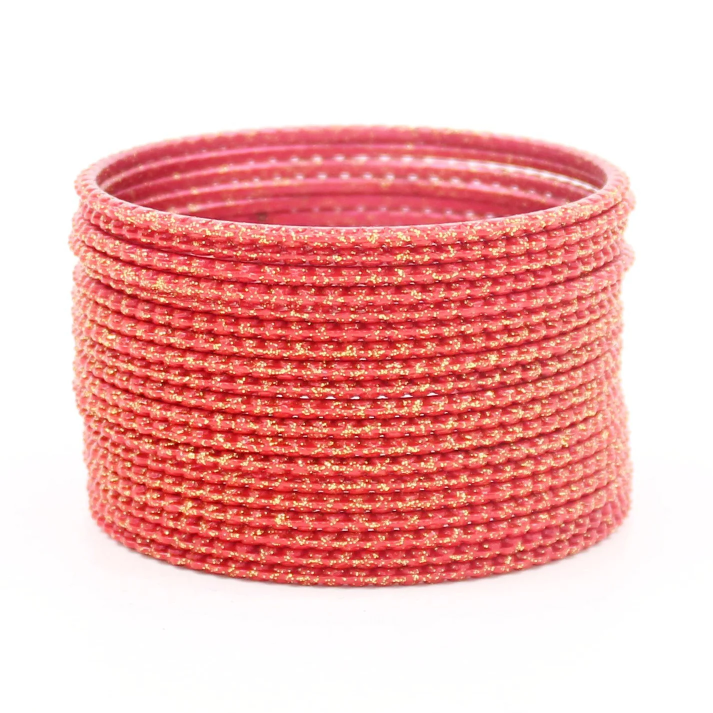 Set of 24 Zardozi Bangles with Glitter and Lehar Shape by Leshya - Image 6