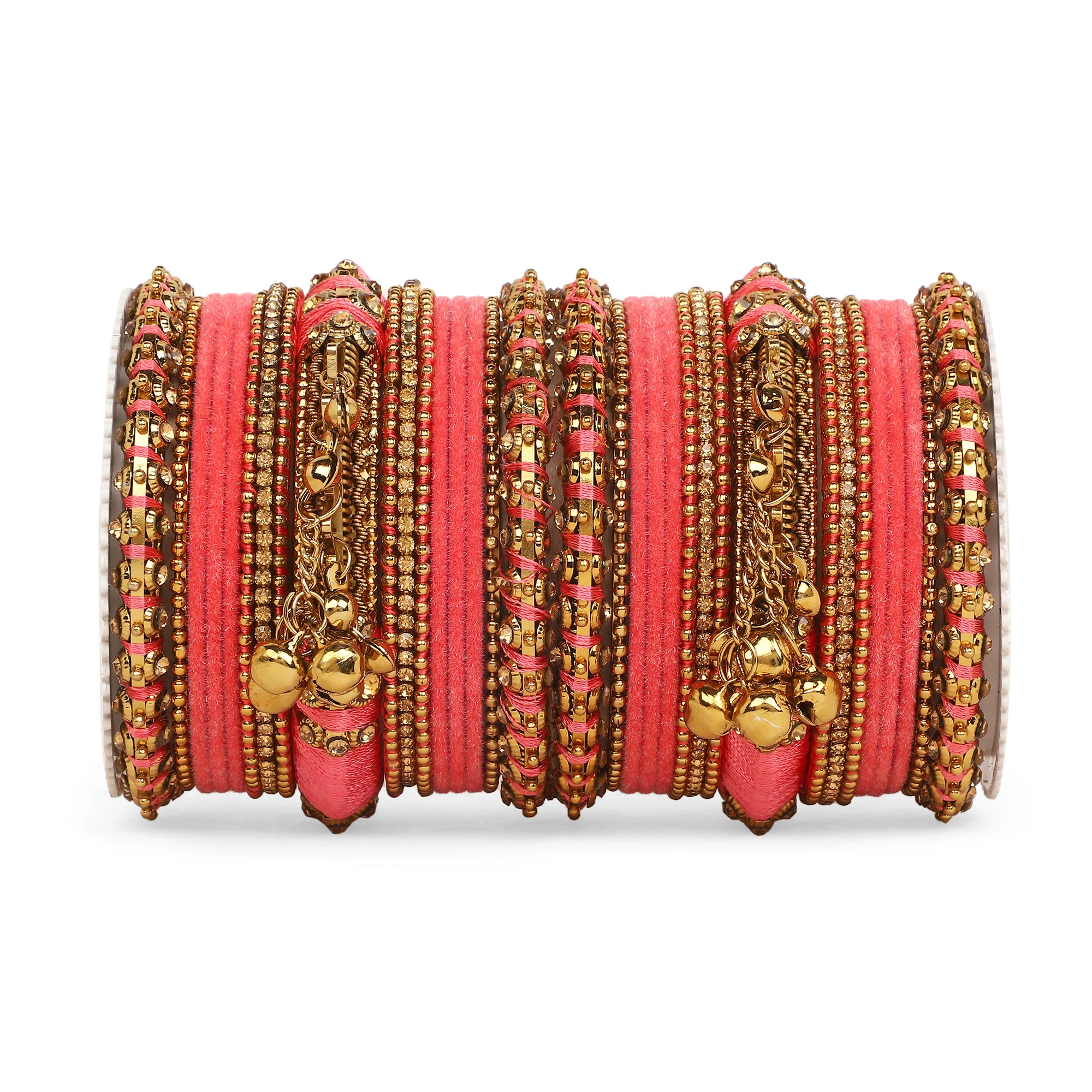 Set of 27 Thread Jhumki bangle set by Leshya - Image 10