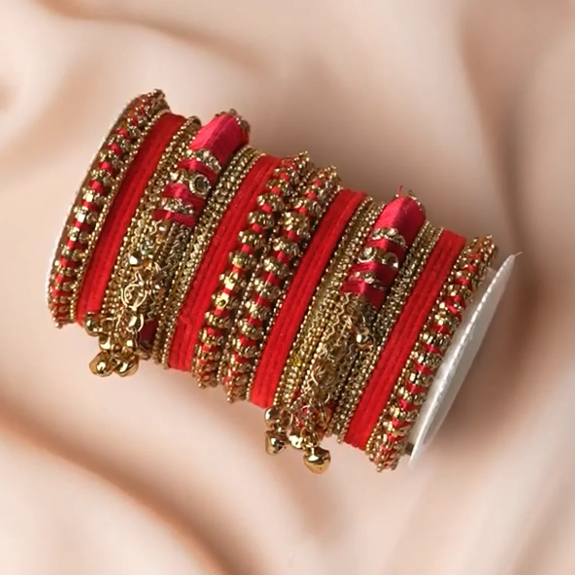 Set of 27 Thread Jhumki bangle set by Leshya - Image 3