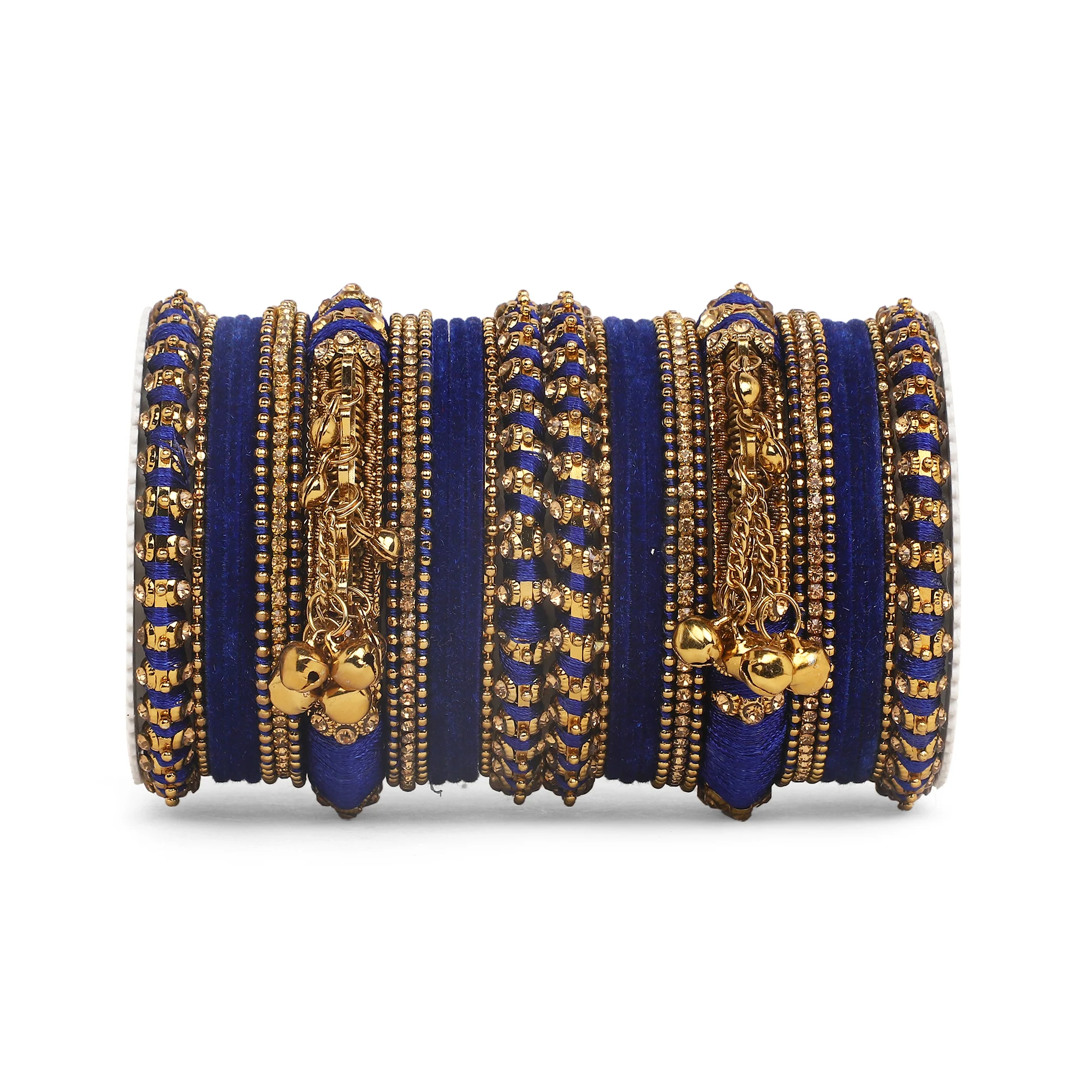 Set of 27 Thread Jhumki bangle set by Leshya - Image 4