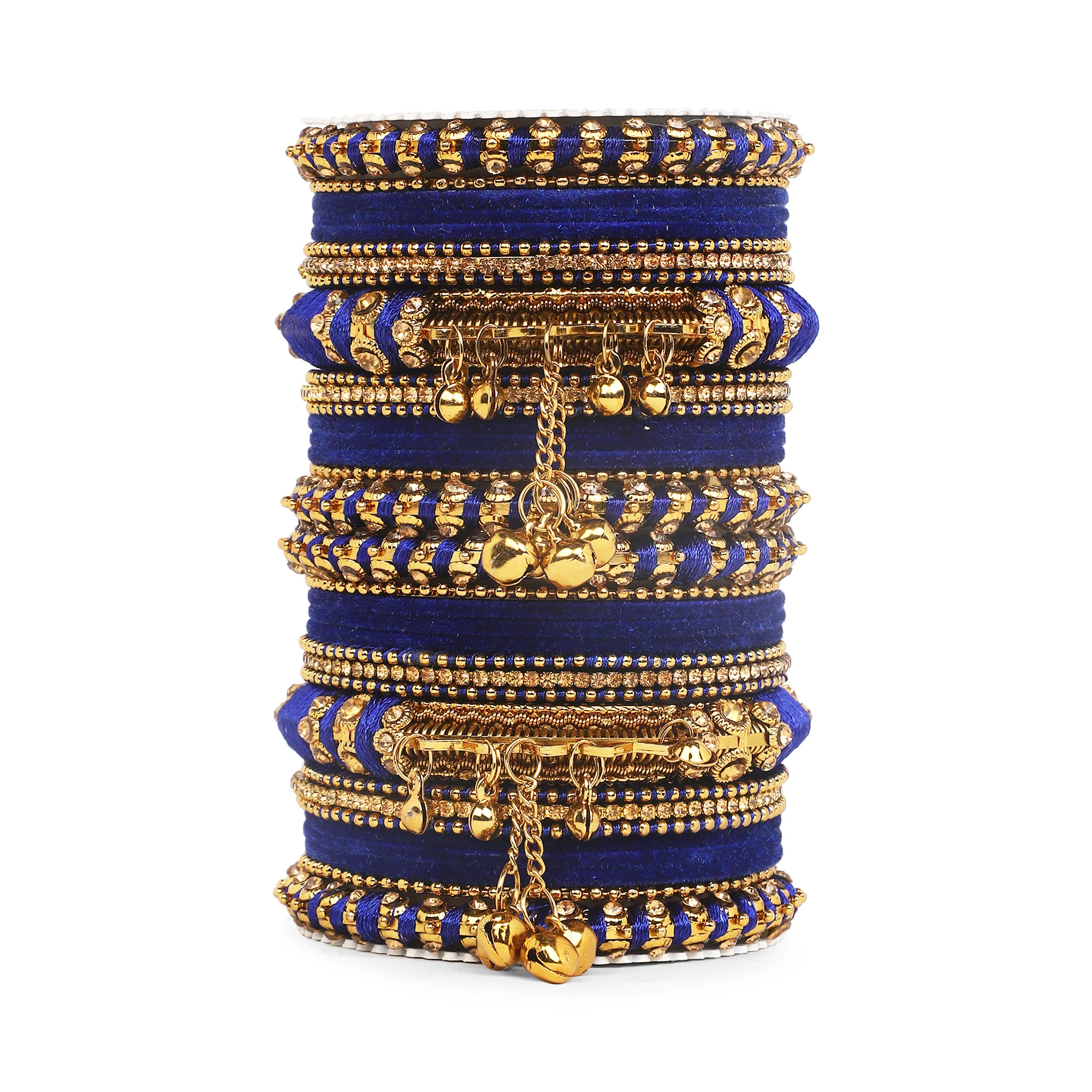 Set of 27 Thread Jhumki bangle set by Leshya - Image 5