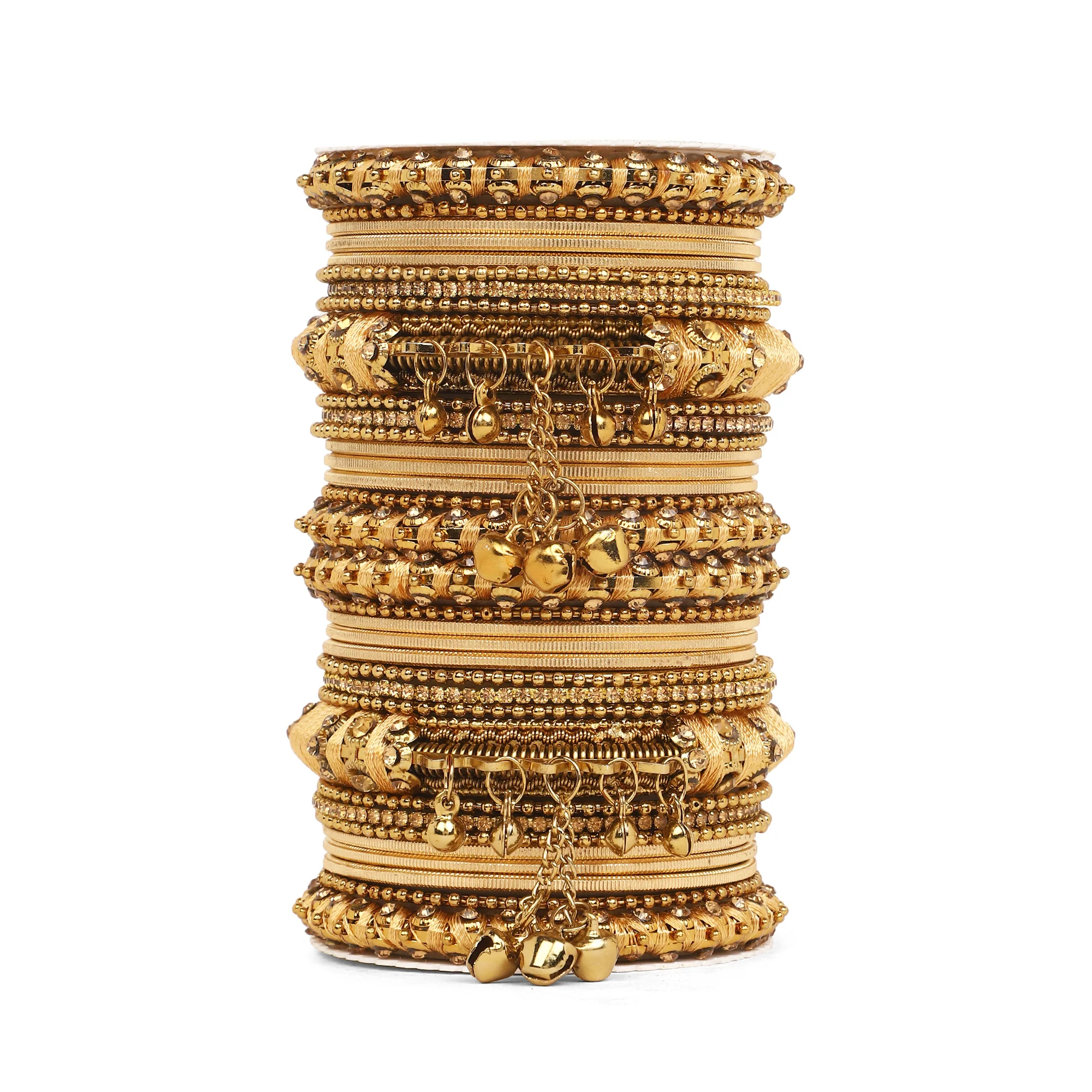 Set of 27 Thread Jhumki bangle set by Leshya - Image 7