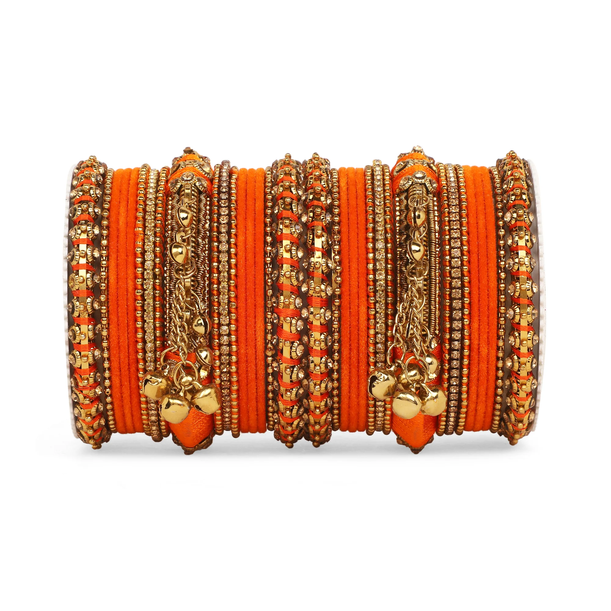 Set of 27 Thread Jhumki bangle set by Leshya - Image 8