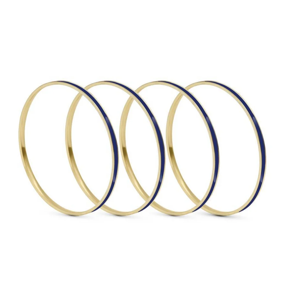 Set of 4 Brass Enamel for Dailywear by Leshya - Image 10
