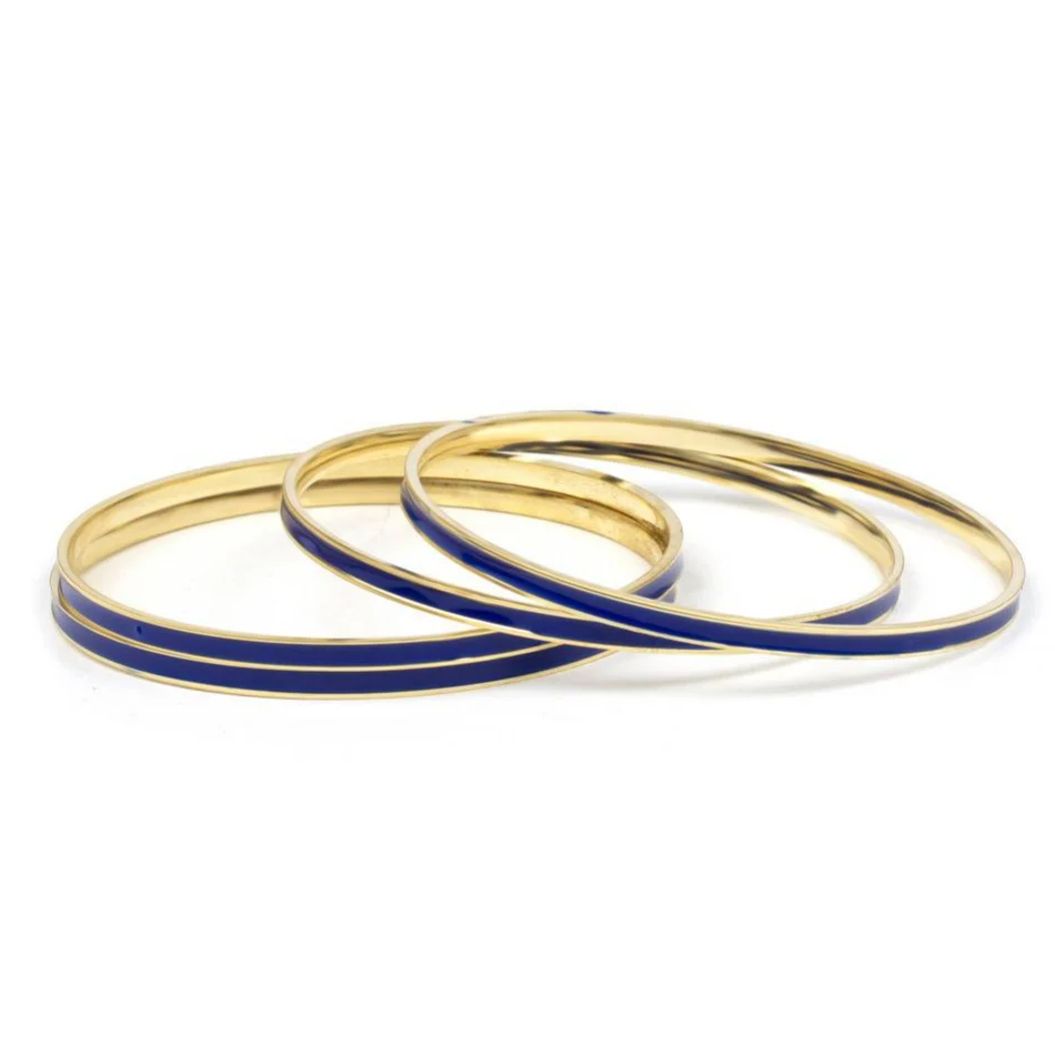 Set of 4 Brass Enamel for Dailywear by Leshya - Image 11