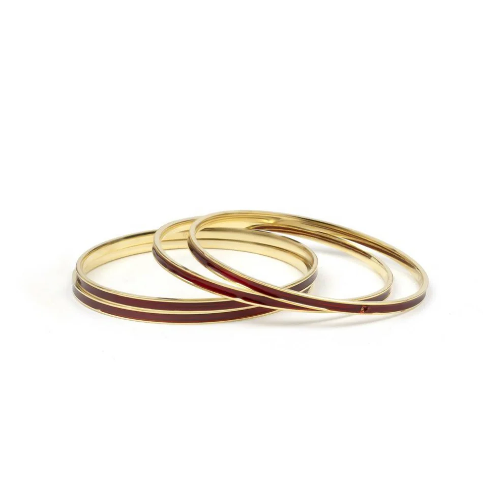 Set of 4 Brass Enamel for Dailywear by Leshya - Image 12