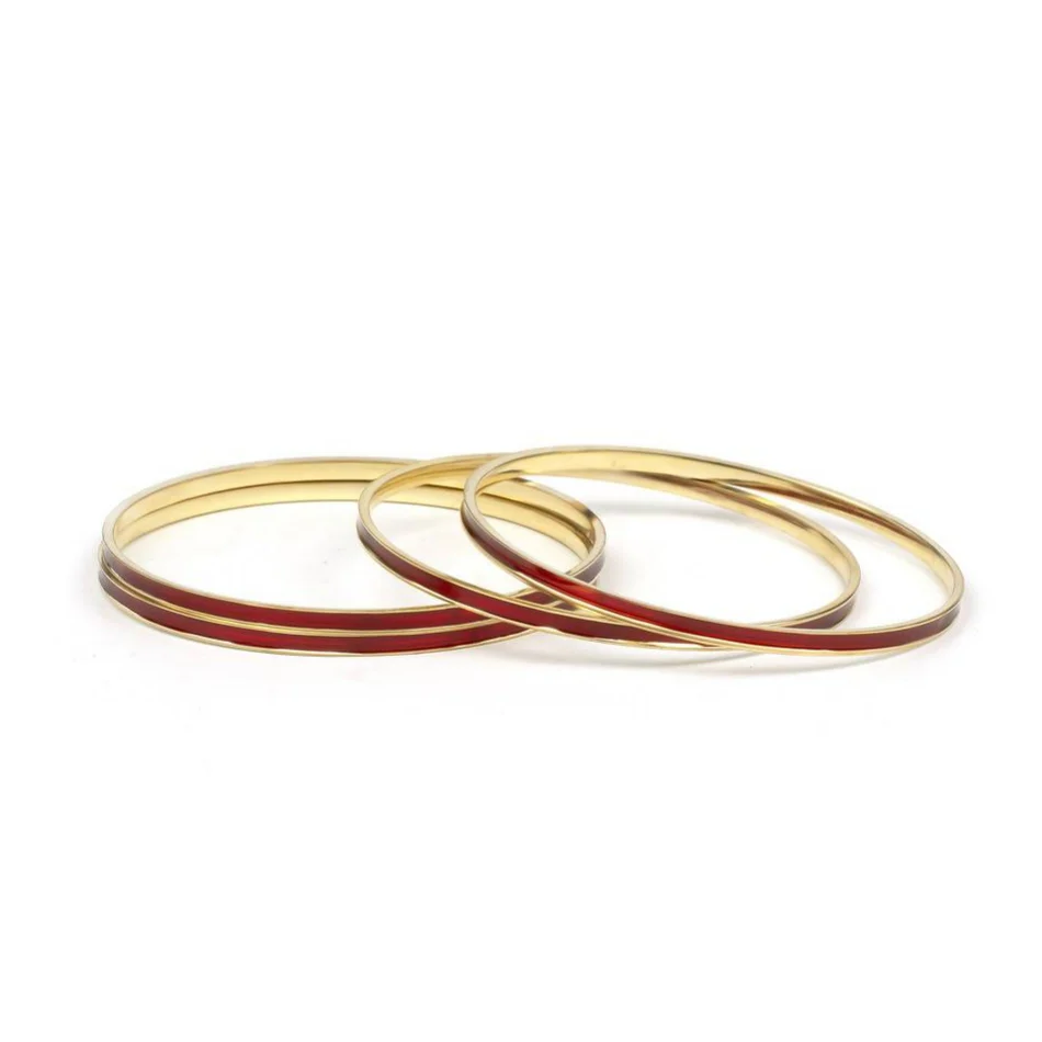 Set of 4 Brass Enamel for Dailywear by Leshya - Image 13