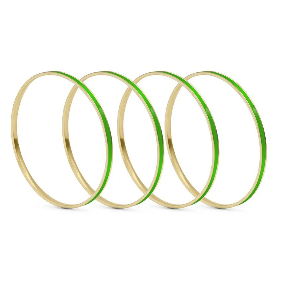 Set of 4 Brass Enamel for Dailywear by Leshya - Image 14