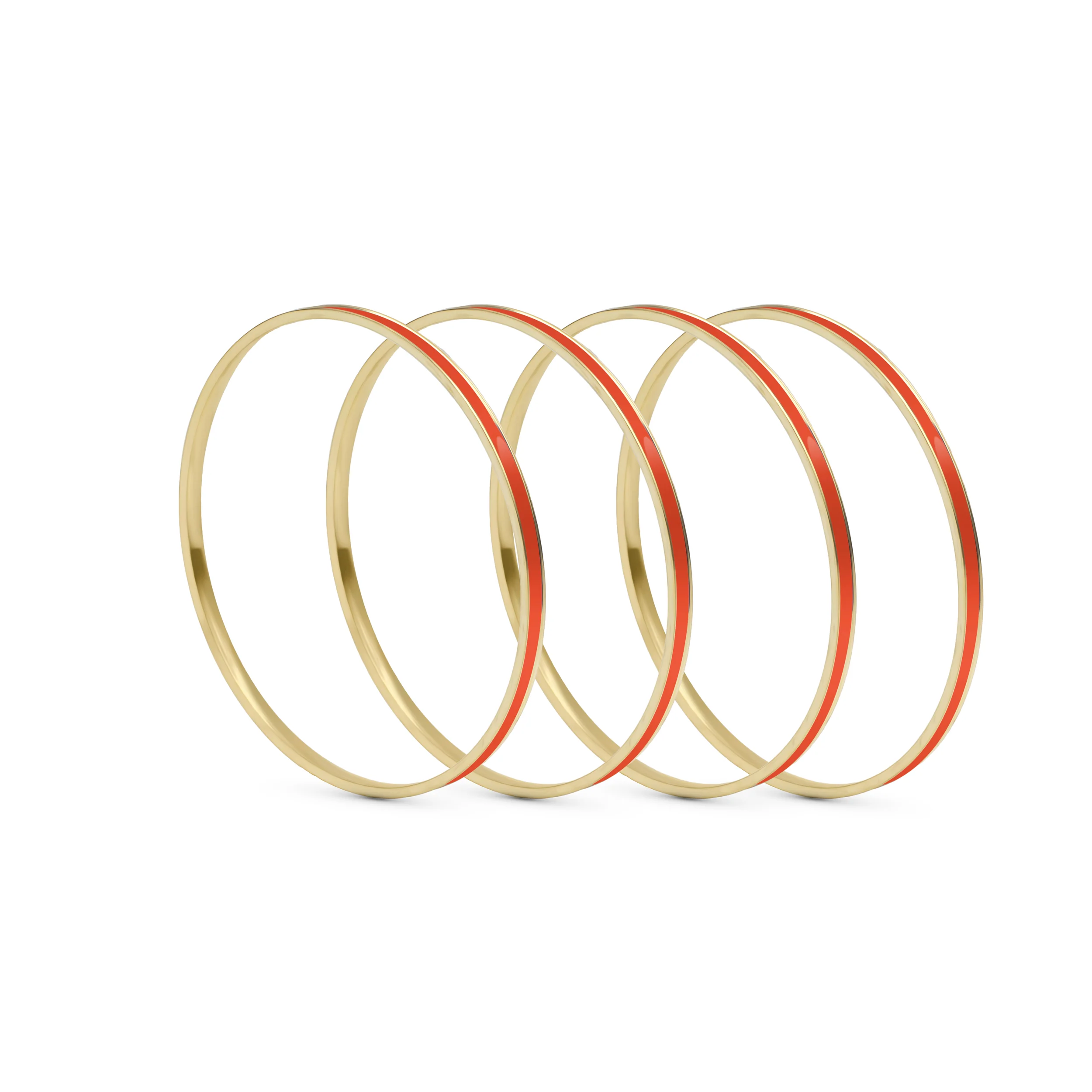 Set of 4 Brass Enamel for Dailywear by Leshya - Image 17