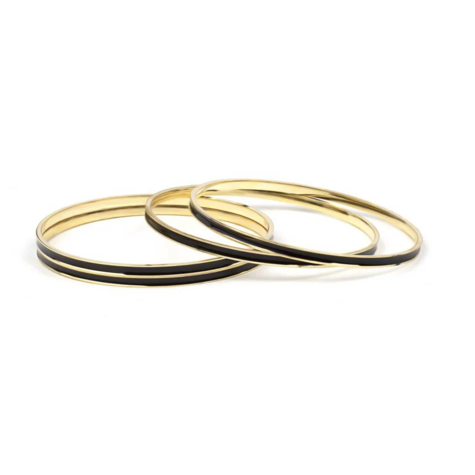 Set of 4 Brass Enamel for Dailywear by Leshya - Image 4
