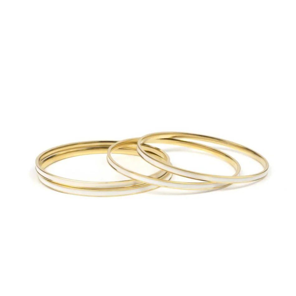 Set of 4 Brass Enamel for Dailywear by Leshya - Image 5