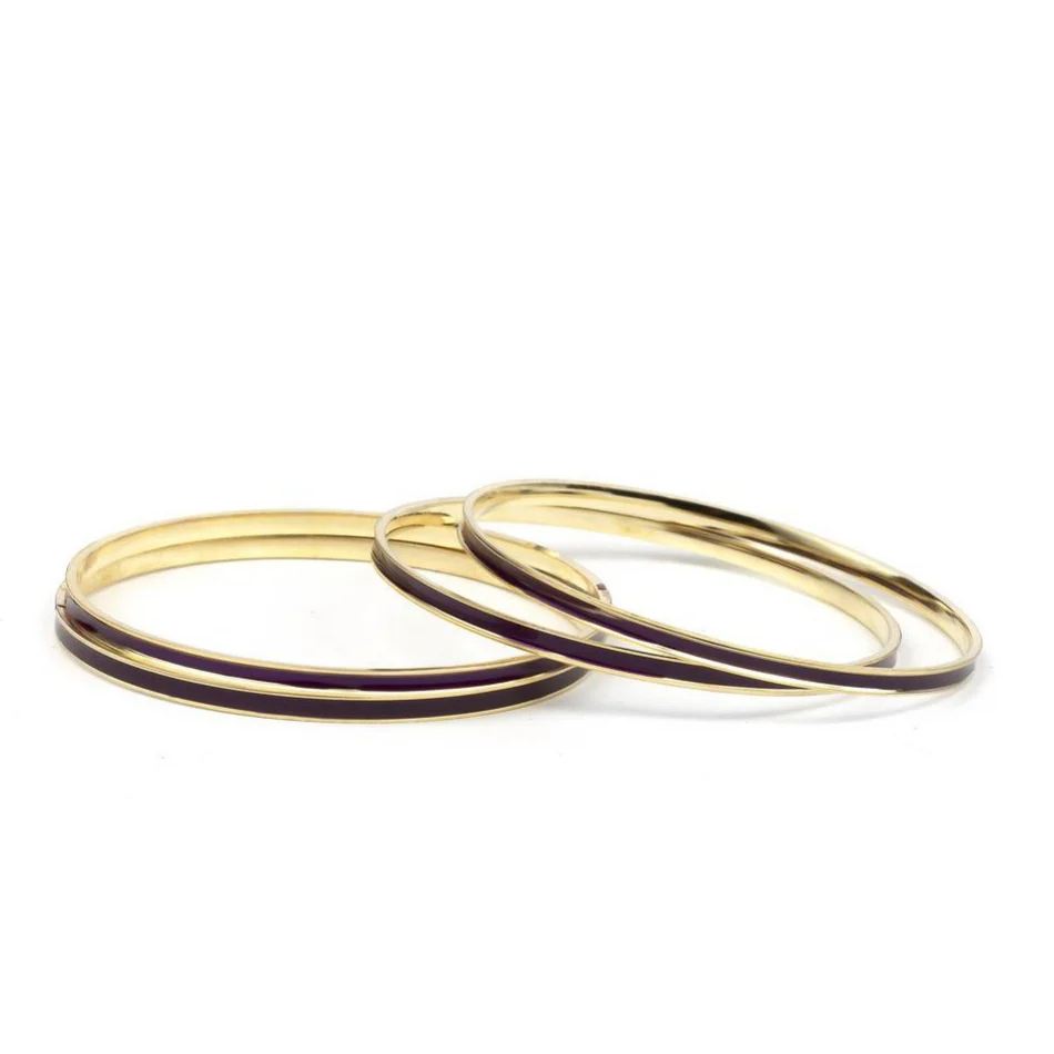 Set of 4 Brass Enamel for Dailywear by Leshya - Image 7