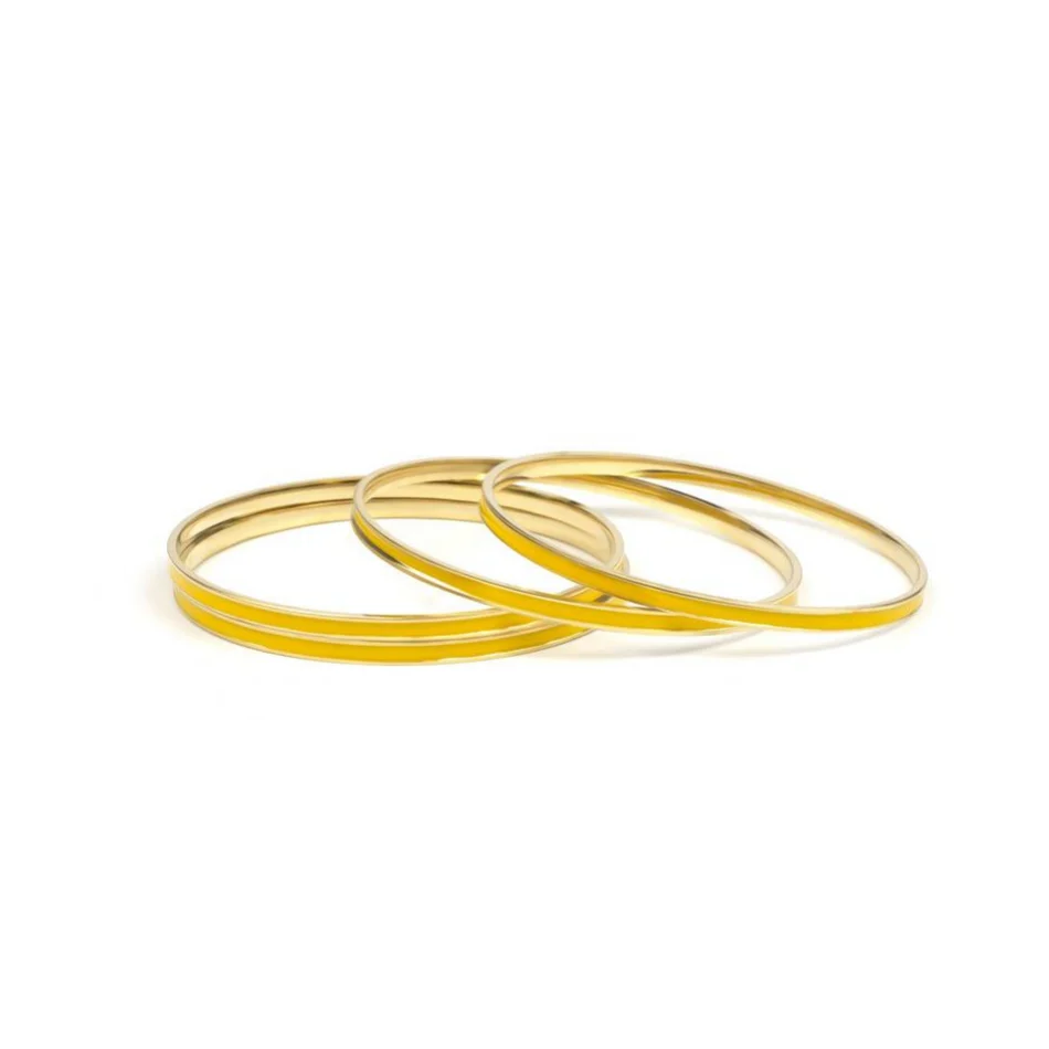 Set of 4 Brass Enamel for Dailywear by Leshya - Image 8