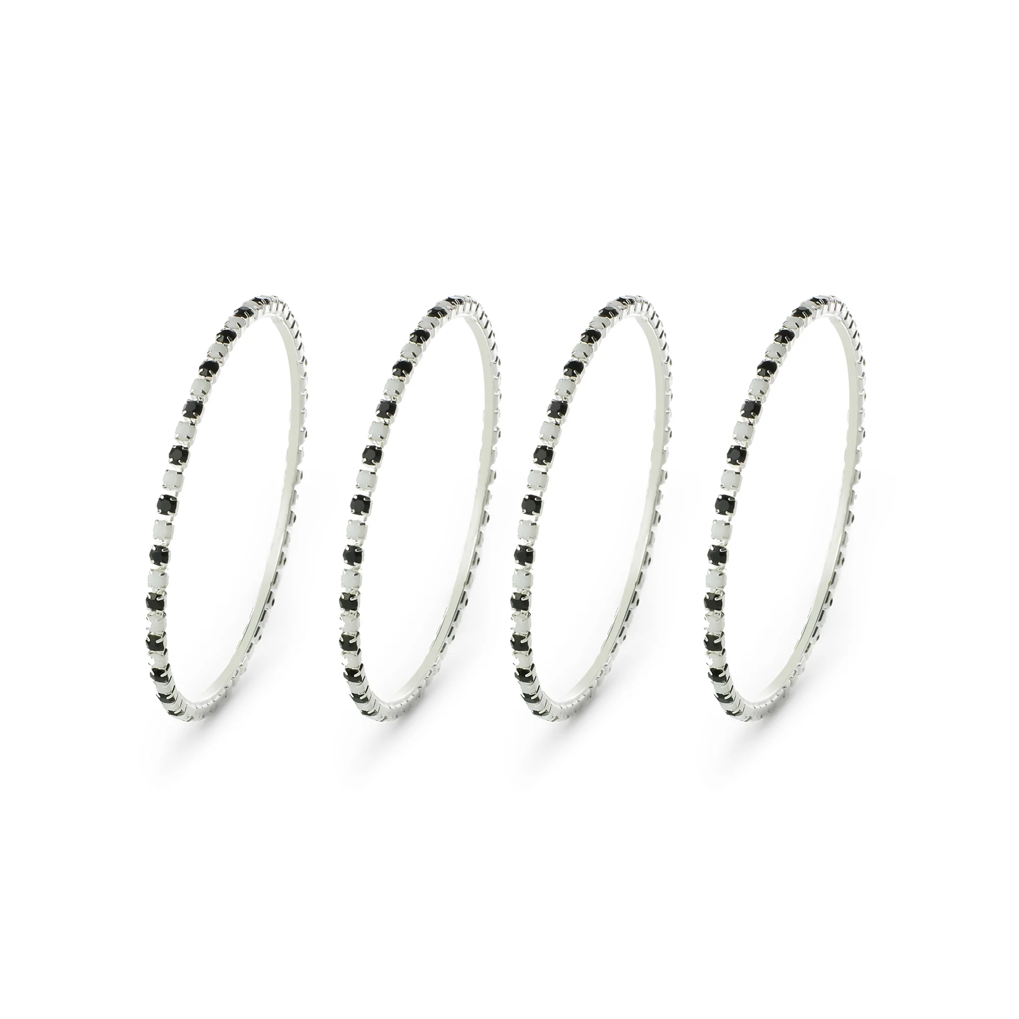Set of 4 Dailywear Bracelets with Coloured Stones - Image 3