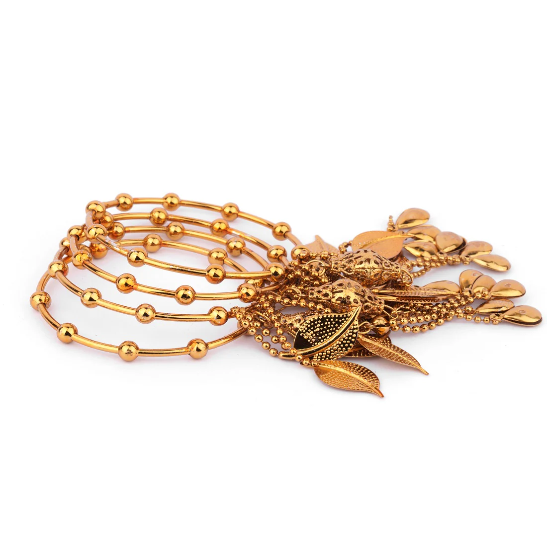 Set of 4 Golden Charm Bracelets by Leshya - Image 2