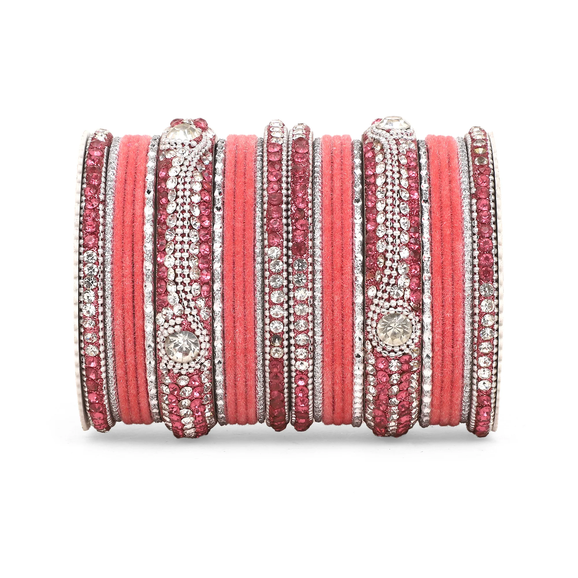 Set of 27 Shinning Metal Lac bangle set by Leshya - Image 10