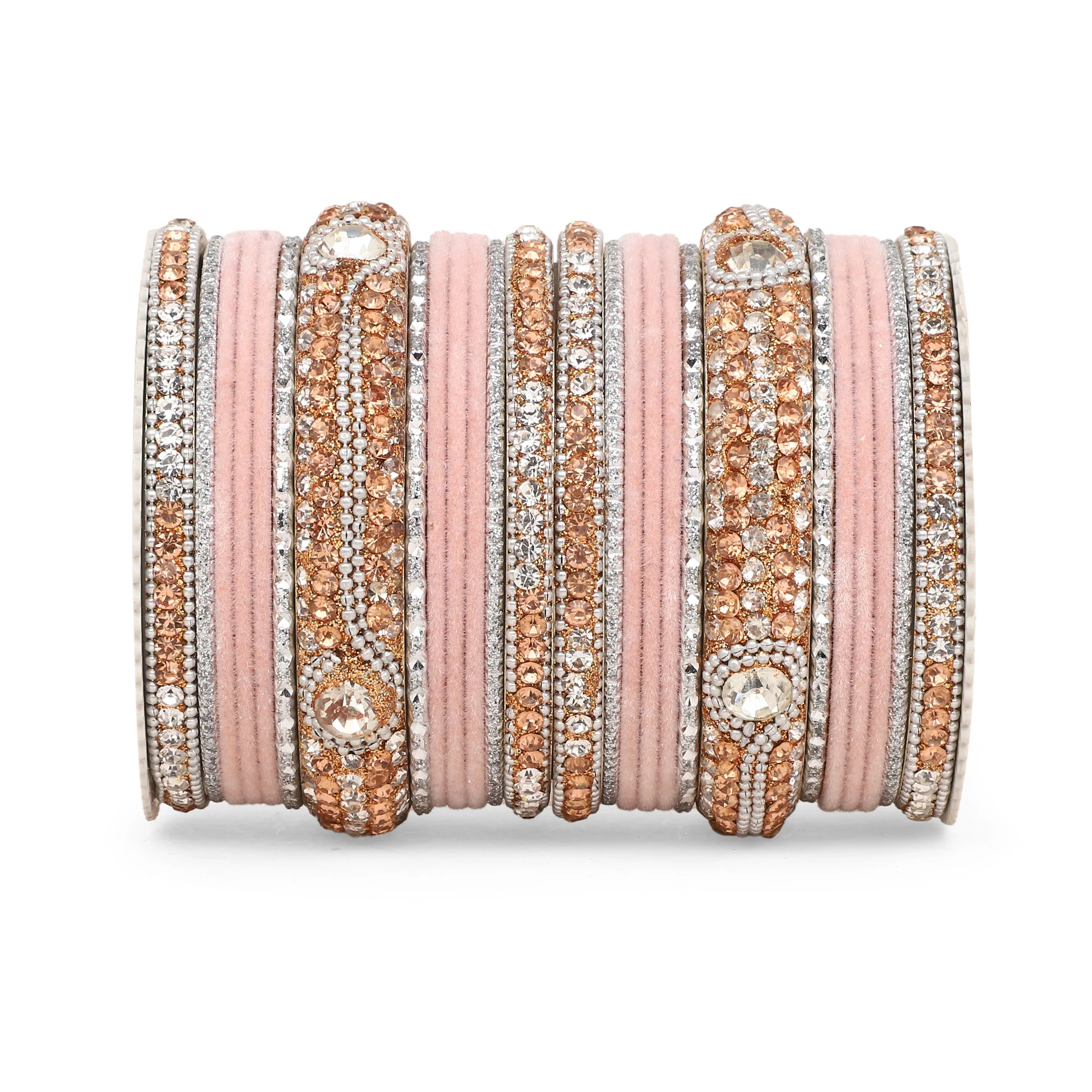 Set of 27 Shinning Metal Lac bangle set by Leshya - Image 11