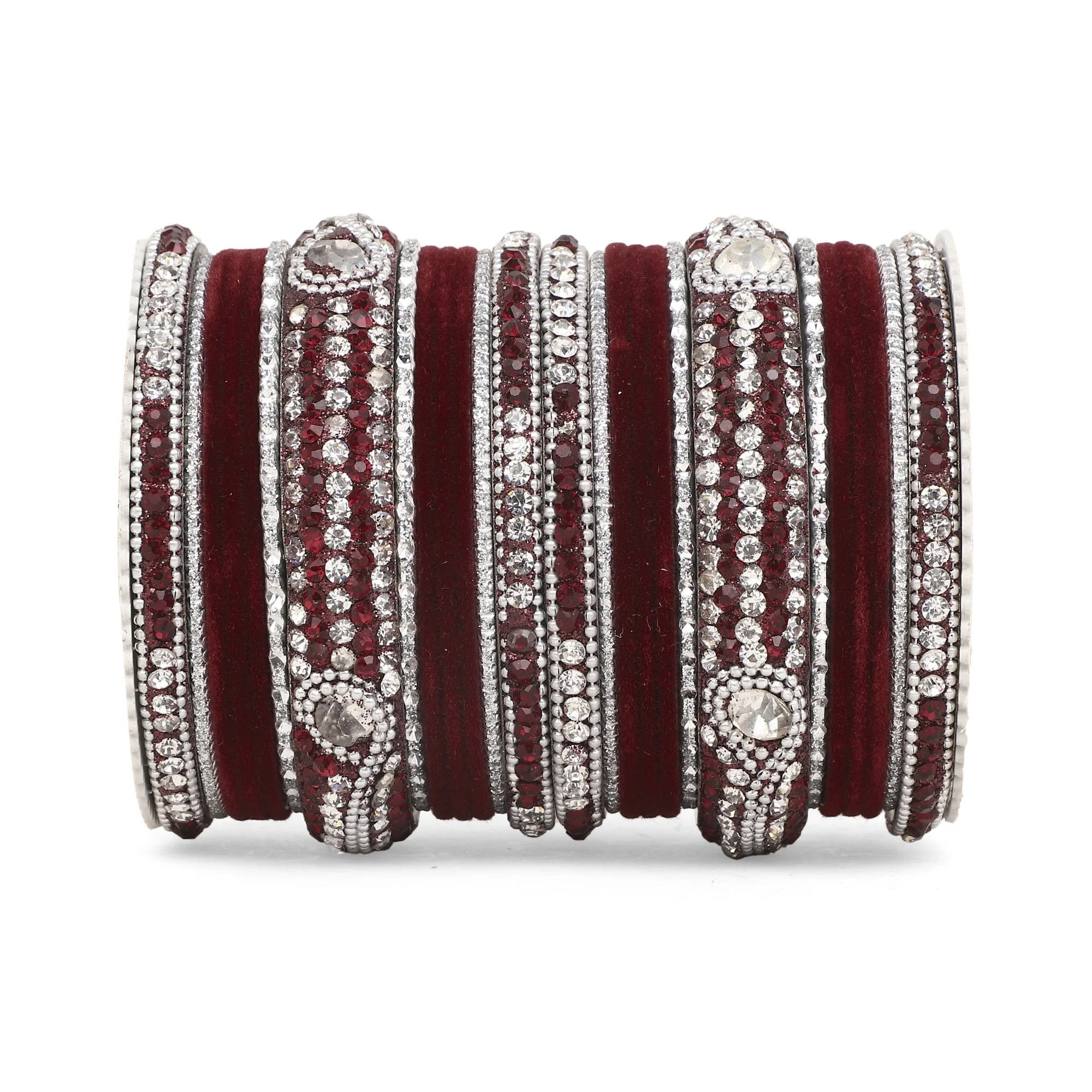 Set of 27 Shinning Metal Lac bangle set by Leshya - Image 8
