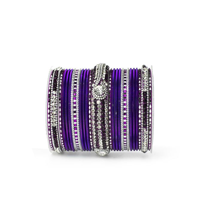 Set of 54 Shinning Metal Lac bangle set by Leshya - Image 23